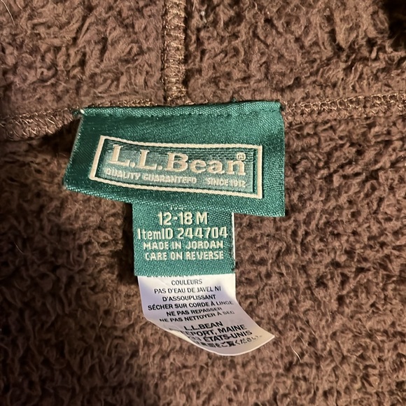 L.L. Bean bear bunting 12-18mo - Picture 2 of 2